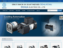 Tablet Screenshot of dongaelectric.com.vn